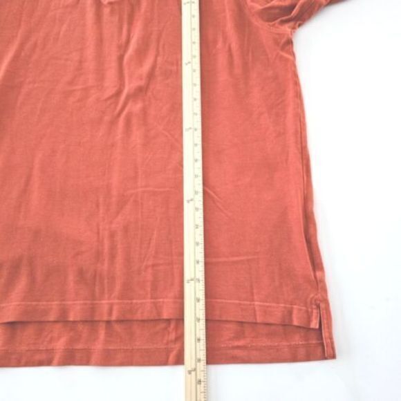 Brooks Brothers Orange LS Casual Rugby‎ Performance Polo Shirt Supima Cotton XL - Picture 5 of 7